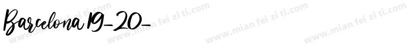 Barcelona 19-20字体转换